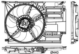 Wentylator, chłodzenie silnika MAHLE CFF405000P