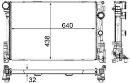 Chłodnica, układ chłodzenia silnika MAHLE CR83000P