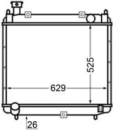 Chłodnica, układ chłodzenia silnika MAHLE CR126000S