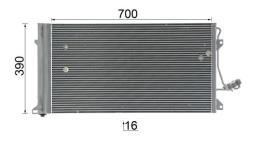 Skraplacz, klimatyzacja Mahle AC659000P