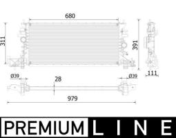 Chłodnica, układ chłodzenia silnika MAHLE CR2251000P