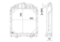 Chłodnica, układ chłodzenia silnika MAHLE CR2280000S