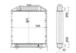 Chłodnica, układ chłodzenia silnika MAHLE CR2281000S