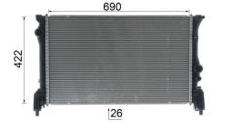 Chłodnica, układ chłodzenia silnika Mahle CR931000P