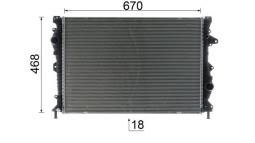 Chłodnica, układ chłodzenia silnika Mahle CR954000P