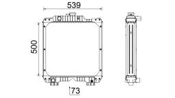 Chłodnica, układ chłodzenia silnika MAHLE CR2289000P
