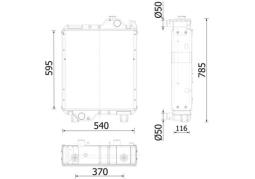 Chłodnica, układ chłodzenia silnika MAHLE CR2450000P