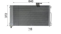 Skraplacz, klimatyzacja MAHLE AC448000P