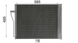 Skraplacz, klimatyzacja MAHLE AC568000P