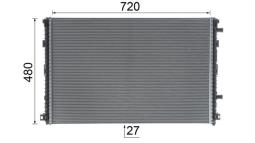 Chłodnica niskotemperaturowa, chłodnica pow. doładowującego MAHLE CIR24000P