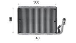 Parownik, instalacja klimatyzacji MAHLE AE91000P