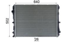 Chłodnica, układ chłodzenia silnika Mahle CR2604000P