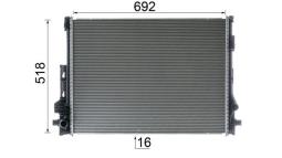 Chłodnica, układ chłodzenia silnika Mahle CR2605000P