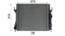 Chłodnica, układ chłodzenia silnika Mahle CR1965000P