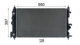Chłodnica, układ chłodzenia silnika Mahle CR2591000P