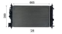 Chłodnica, układ chłodzenia silnika Mahle CR2592000P