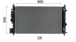 Chłodnica, układ chłodzenia silnika Mahle CR2593000P