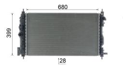 Chłodnica, układ chłodzenia silnika Mahle CR2594000P