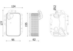 Chłodnica oleju, olej silnikowy MAHLE CLC279000S