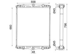 Chłodnica, układ chłodzenia silnika MAHLE CR2583000S