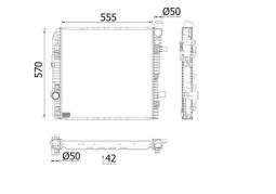 Chłodnica, układ chłodzenia silnika MAHLE CR662000P