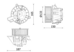 Wentylator wewnętrzny Mahle AB325000P