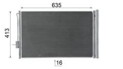 Skraplacz, klimatyzacja MAHLE AC1052000S