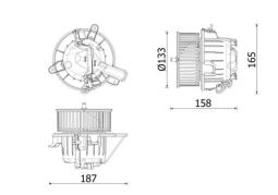 Wentylator wewnętrzny MAHLE AB331000P