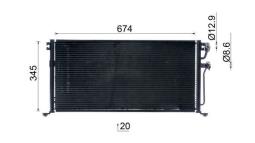 Skraplacz, klimatyzacja Mahle AC485001S