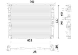 Chłodnica, układ chłodzenia silnika MAHLE CR939000P