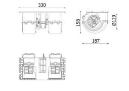 Wentylator wewnętrzny MAHLE AB350000P