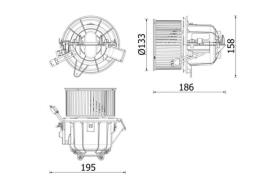 Wentylator wewnętrzny Mahle AB341000P