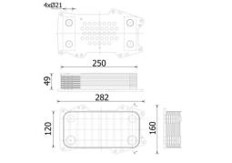 Chłodnica oleju, olej silnikowy MAHLE CLC332000S