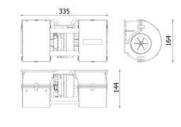 Wentylator wewnętrzny MAHLE AB327000P