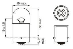 Żarówka, lampa kierunkowskazu Bosch 1987301019