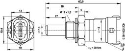 Czujnik, temperatura paliwa BOSCH 0 281 002 209