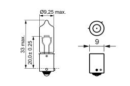 Żarówka, lampa kierunkowskazu BOSCH 1 987 302 264