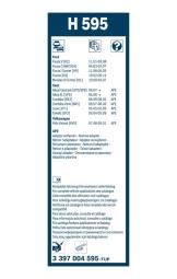 Pióro wycieraczki Bosch 3397004595