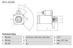 Rozrusznik BOSCH 0 986 017 990