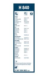 Pióro wycieraczki Bosch 3397004802