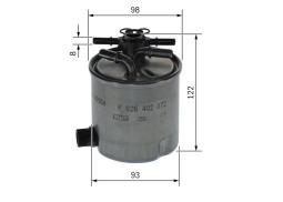 Filtr paliwa Bosch F026402072