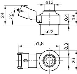 Czujnik spalania stukowego BOSCH 0 261 231 173