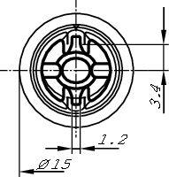 Element nastawczy, regulacja zasięgu świateł BOSCH 0 132 801 142