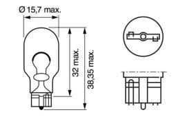 Żarówka, lampa kierunkowskazu BOSCH 1987302205