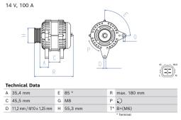Alternator Bosch 0986087240