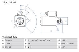 Rozrusznik Bosch 0986026530