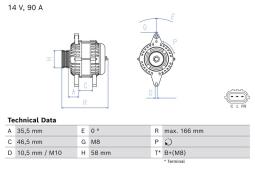 Alternator Bosch 0986085660
