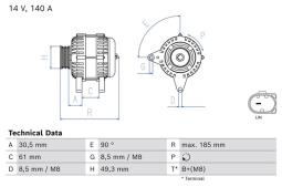 Alternator Bosch 0986085540