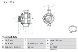 Alternator Bosch 0986084860