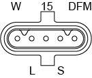 Alternator Bosch 1986A00553
